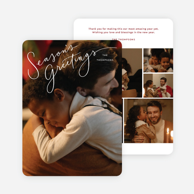 Signed by the Season Holiday Cards and Invitations - White