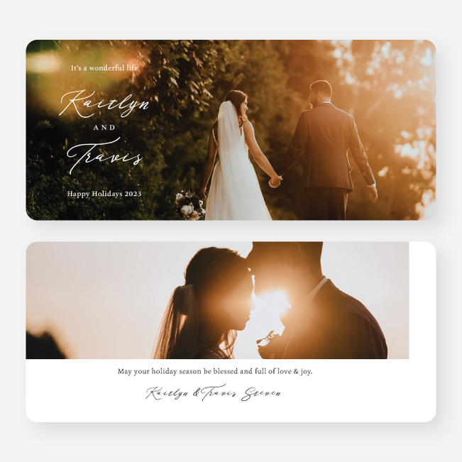 Wonderful Life Holiday Cards and Invitations - White