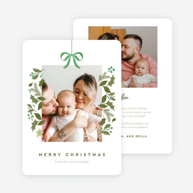 Bountiful Berries Christmas Cards - Green