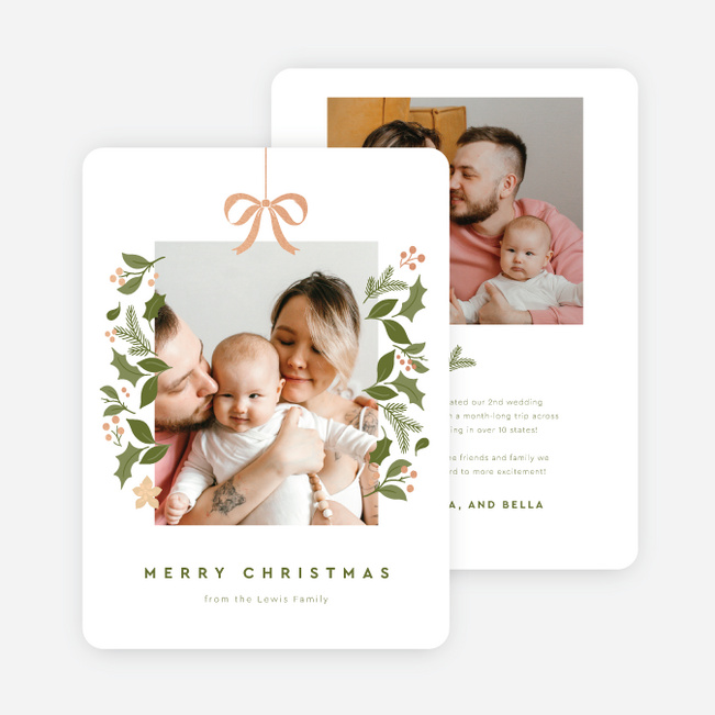 Bountiful Berries Christmas Cards - Pink