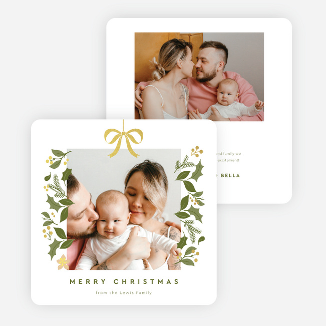 Bountiful Berries Christmas Cards - Yellow