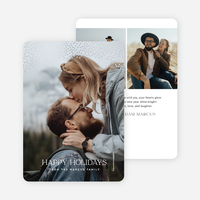 Holiday Confetti Holiday Cards and Invitations - Gray