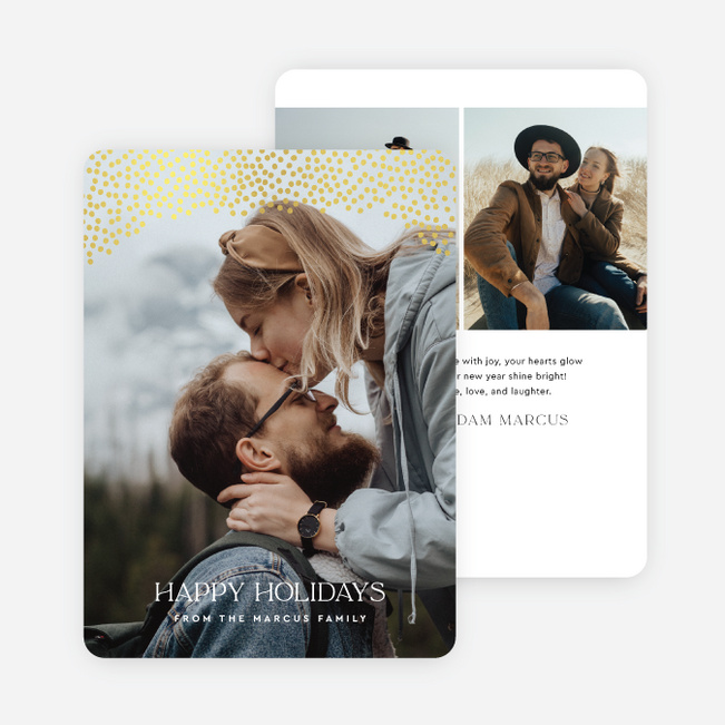 Holiday Confetti Holiday Cards and Invitations - Yellow