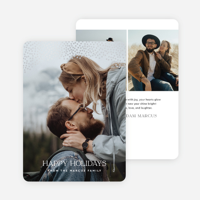 Holiday Confetti Holiday Cards and Invitations - Gray
