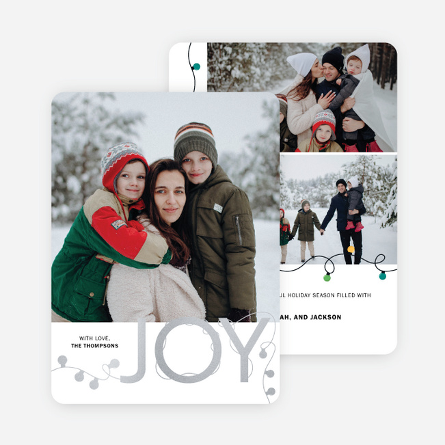 Wrapped in Joy Holiday Cards and Invitations - Gray