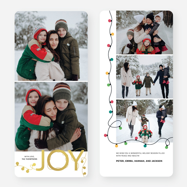 Wrapped in Joy Holiday Cards and Invitations - Yellow