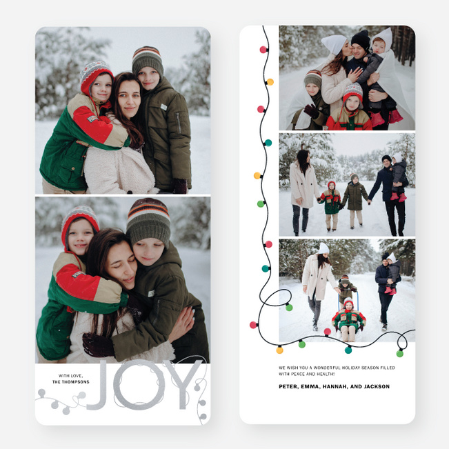 Wrapped in Joy Holiday Cards and Invitations - Gray