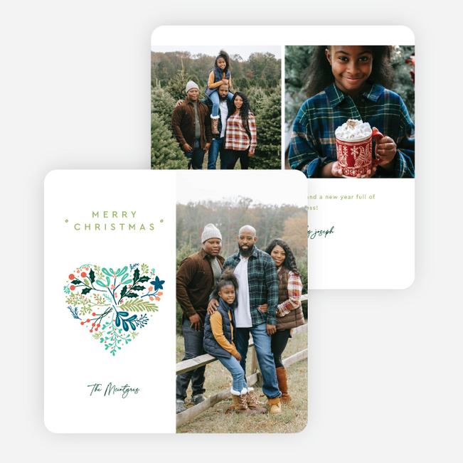Heartfelt Flora Christmas Cards - Multi