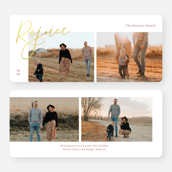 Let Us Rejoice Christmas Cards - Yellow
