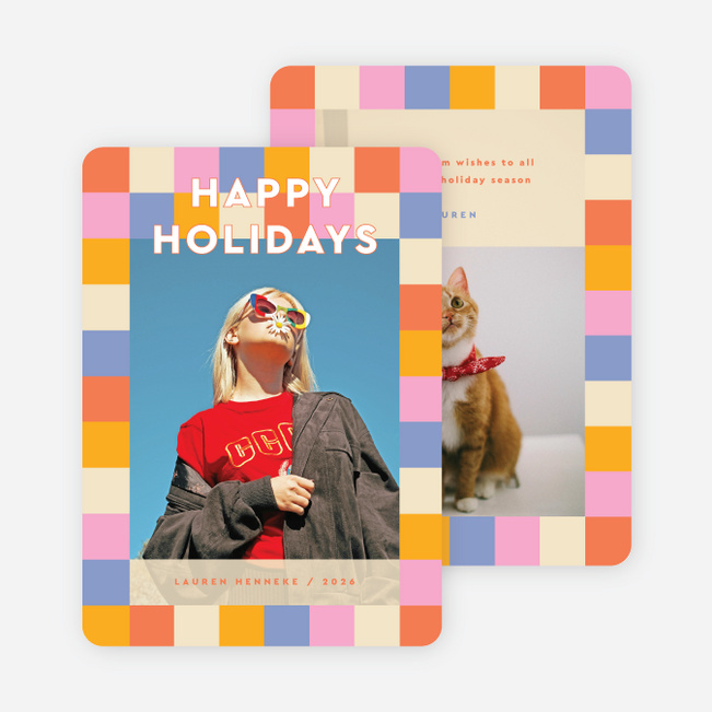 Block Party Holiday Cards and Invitations - Multi