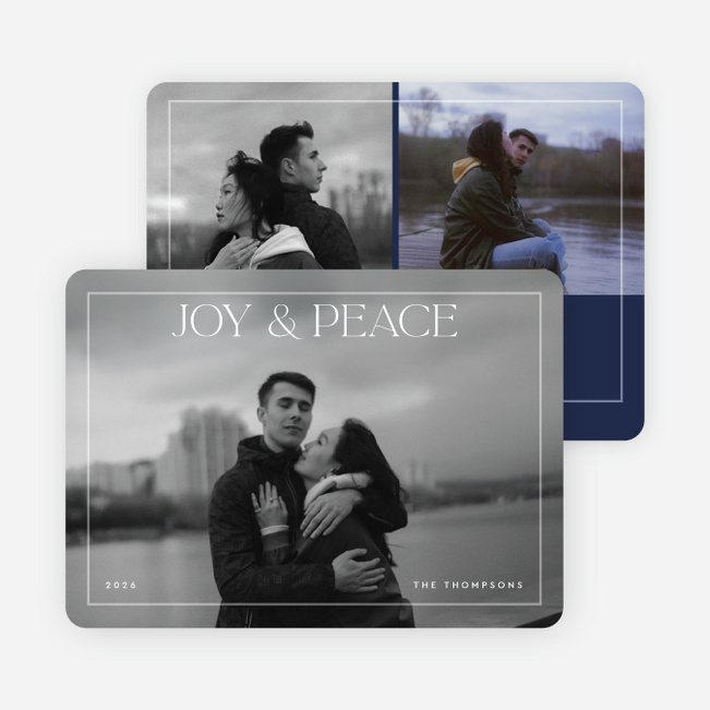 Bound by Light Holiday Cards and Invitations - Blue
