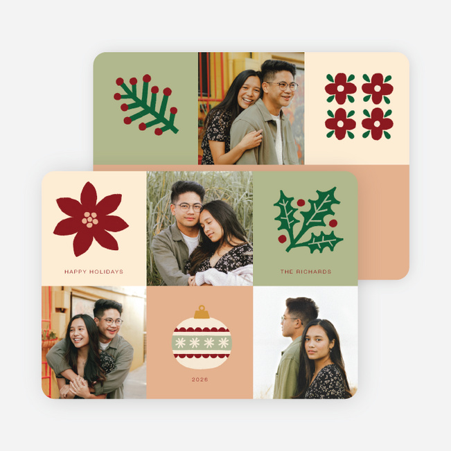 Block Party Holiday Cards and Invitations - Multi