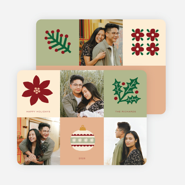 Block Party Holiday Cards and Invitations - Multi