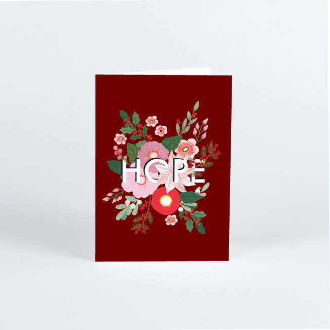 Bundle of Hope Business and Corporate Holiday Cards - Red
