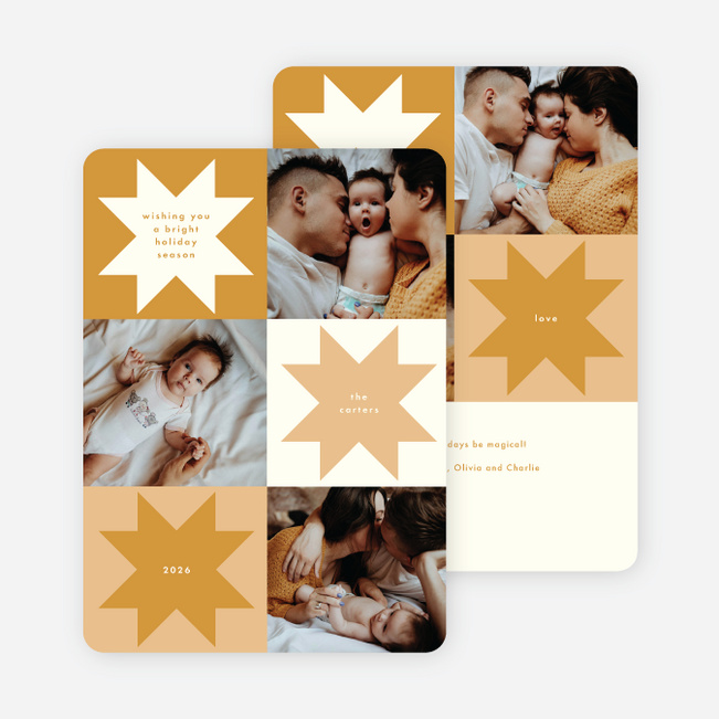 Folk Traditions Holiday Cards and Invitations - Yellow