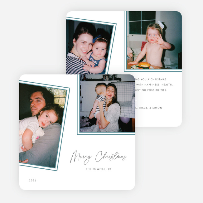 Layered in Love Christmas Cards - Blue