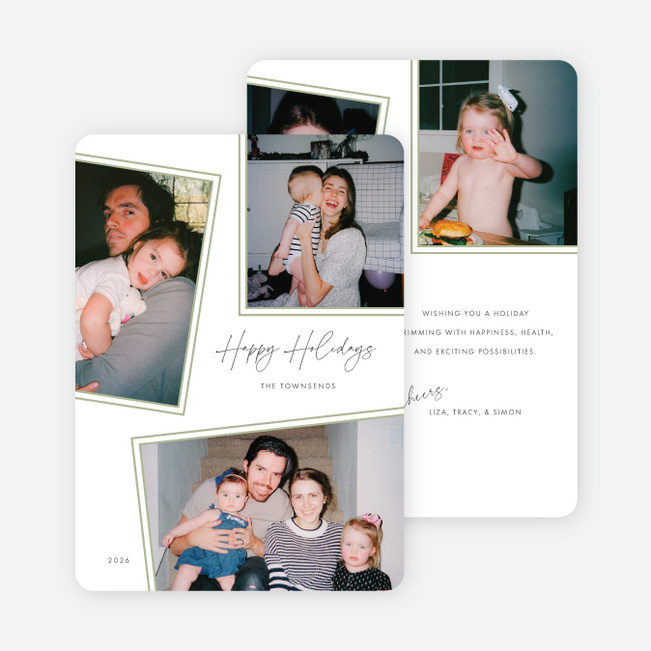 Layered in Love Holiday Cards and Invitations - Green