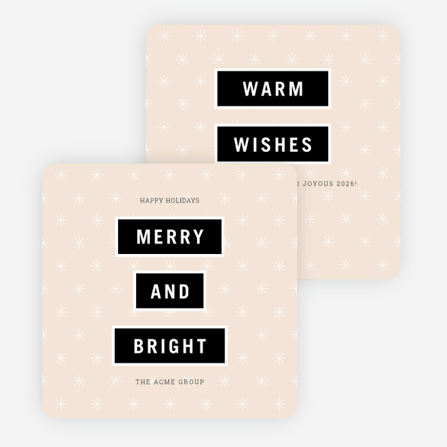 Perfectly Stated Holiday Cards - Pink
