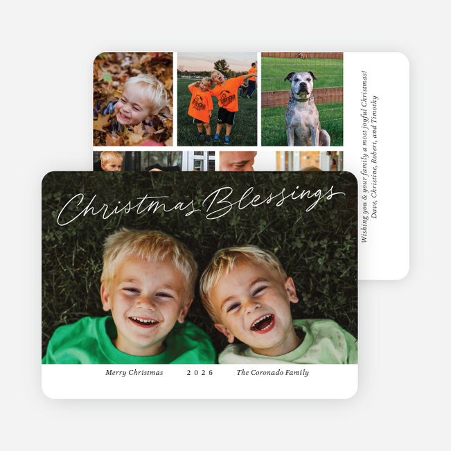 Fully Blessed Holiday Cards and Invitations - White