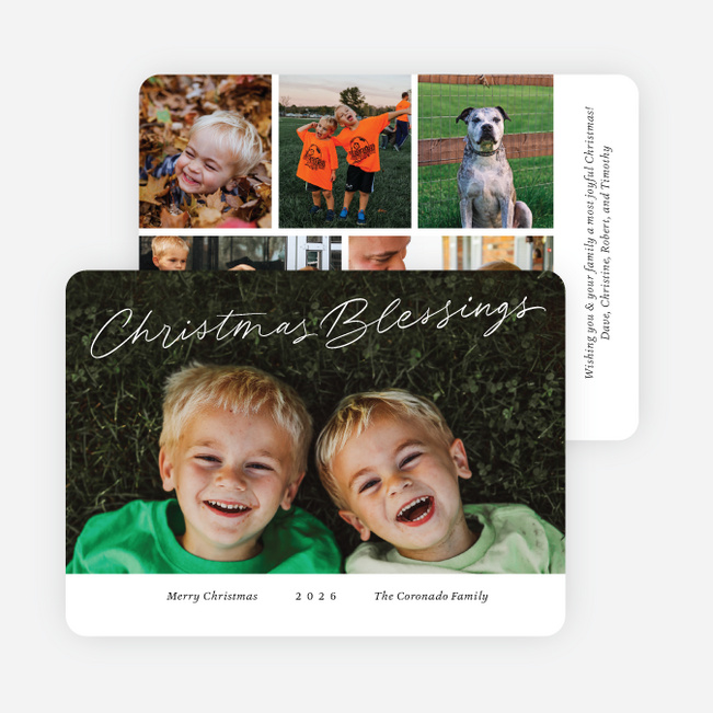 Fully Blessed Holiday Cards and Invitations - White