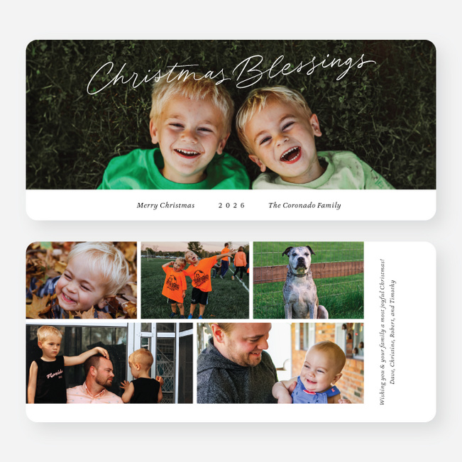 Fully Blessed Holiday Cards and Invitations - White
