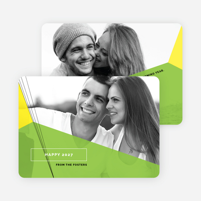 Indie Angles New Year Cards - Green