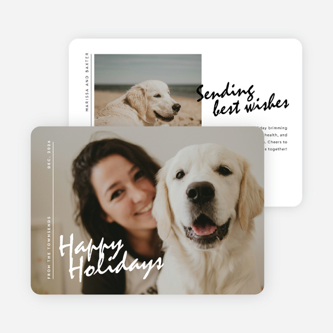 Purely Present Holiday Cards and Invitations - White