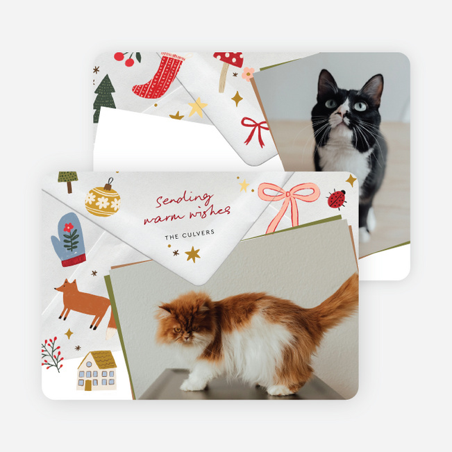 Pen Pal Holiday Cards and Invitations - Multi