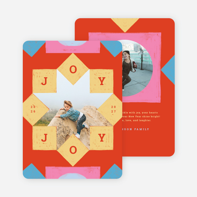 Pattern Pop Holiday Cards and Invitations - Multi