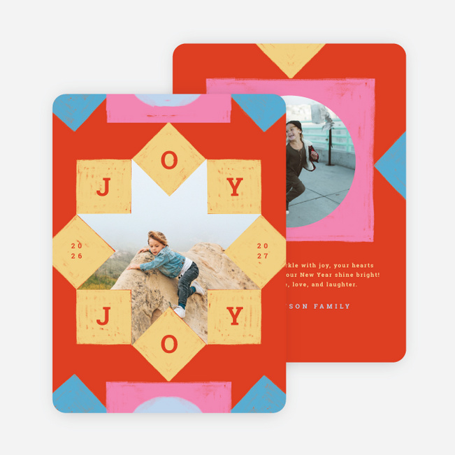 Pattern Pop Holiday Cards and Invitations - Multi